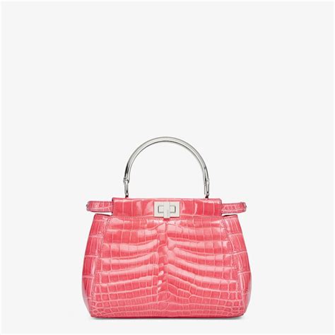 fendi peekaboo rose|fendi peekaboo crocodile.